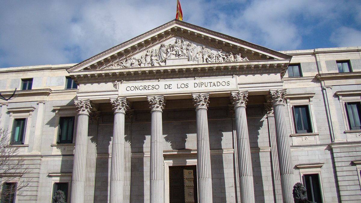 España - Madrid - Palacio de las Cortes - Fachada